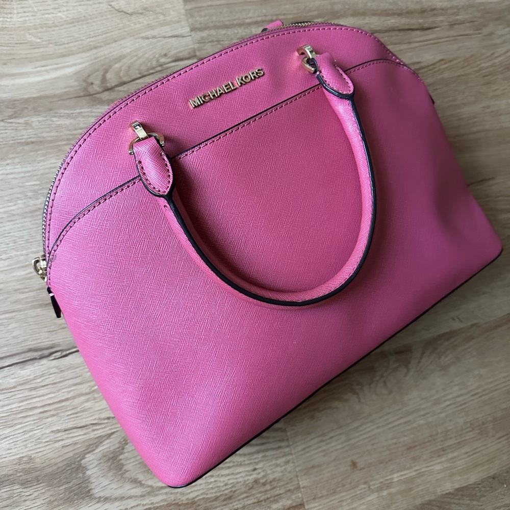 Michael Kors pink Emmy satchel